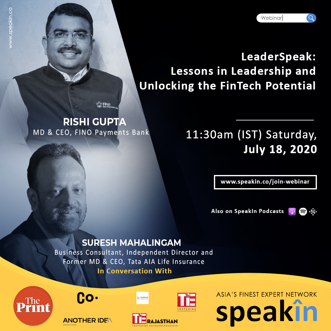 LeaderSpeak: Lessons in Leadership and Unlocking The FinTech Potential