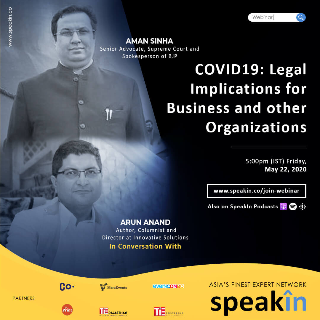 COVID19: Legal Implications for Business and other Organizations